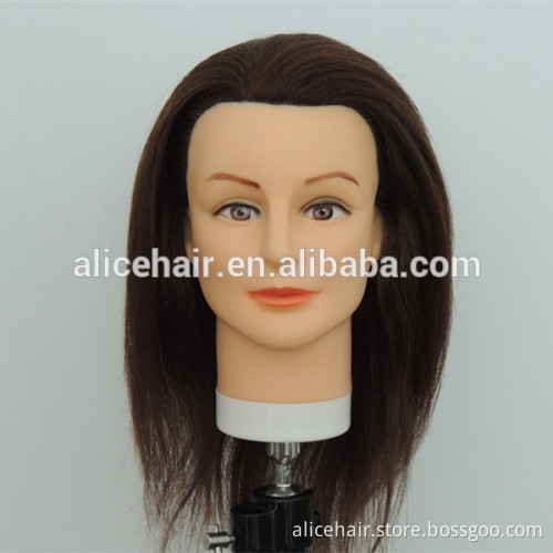 Wholesale price human hair practice training head